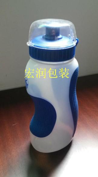 供应宏润吹塑运动水壶|350ML贴标塑料水壶